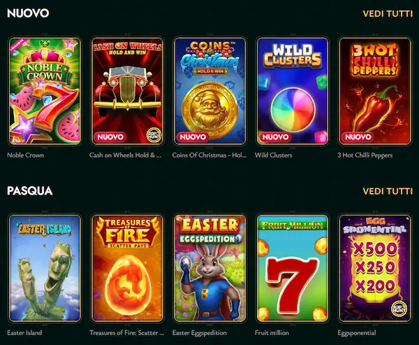 Cashed Casino Italia Giochi